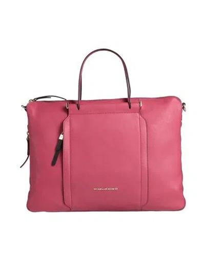 Piquadro Woman Handbag Garnet Size - Cow Leather, Polyester, Eva (ethylene - Vinyl - Acetate), Metal In Red