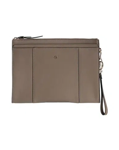 Piquadro Woman Handbag Khaki Size - Cow Leather, Eva (ethylene - Vinyl - Acetate), Nylon, Polyester,