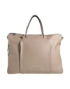 Piquadro Woman Handbag Khaki Size - Cow Leather, Polyester, Eva (ethylene - Vinyl - Acetate), Metal, In Beige
