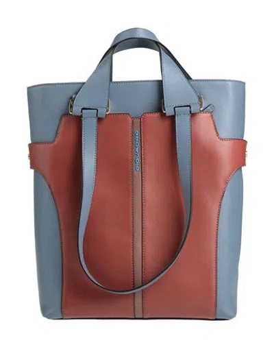 Piquadro Woman Handbag Slate Blue Size - Cow Leather, Eva (ethylene - Vinyl - Acetate), Nylon, Polye