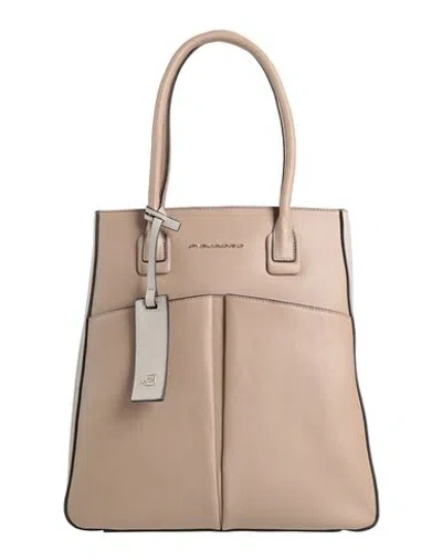 Piquadro Woman Handbag Taupe Size - Cow Leather