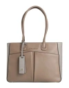 Piquadro Woman Handbag Taupe Size - Cow Leather, Eva (ethylene - Vinyl - Acetate), Nylon, Polyester, In Gray