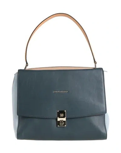 Piquadro Woman Shoulder Bag Blue Size - Bovine Leather