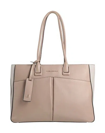 Piquadro Woman Shoulder Bag Khaki Size - Cow Leather