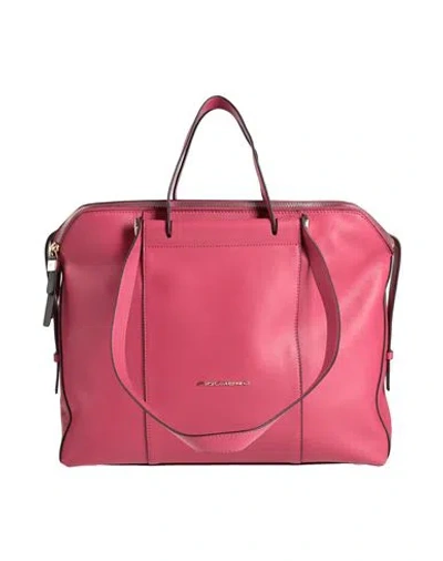 Piquadro Woman Shoulder Bag Magenta Size - Soft Leather