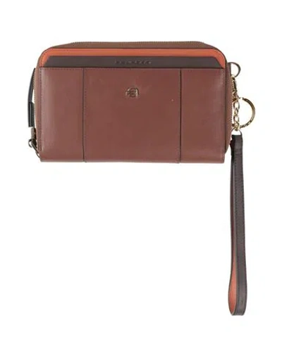 Piquadro Woman Wallet Chocolate Brown Size - Cow Leather