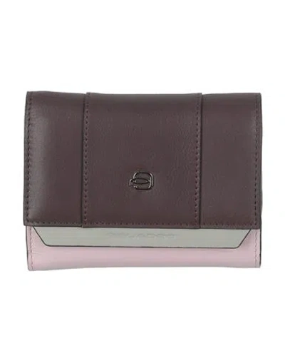 Piquadro Woman Wallet Dark Brown Size - Leather