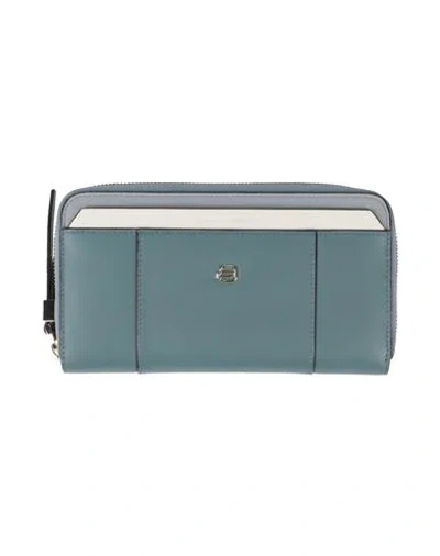 Piquadro Woman Wallet Deep Jade Size - Leather In Green