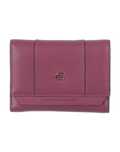 Piquadro Woman Wallet Garnet Size - Cow Leather
