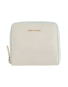 Piquadro Woman Wallet Ivory Size - Soft Leather