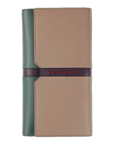 Piquadro Woman Wallet Light Brown Size - Leather