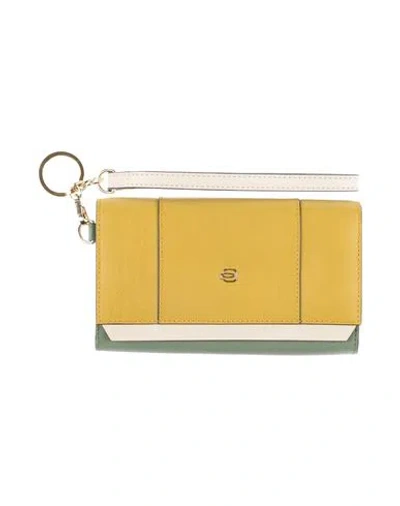 Piquadro Woman Wallet Mustard Size - Leather