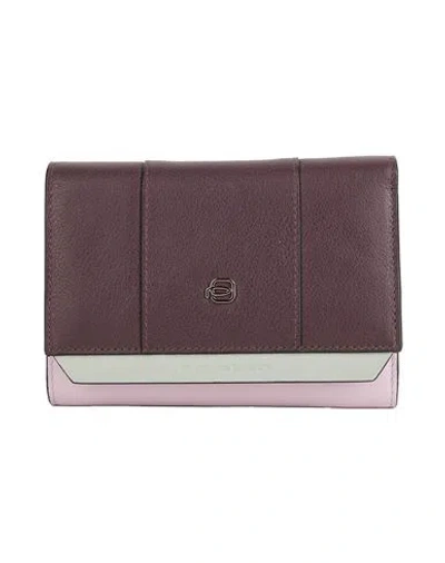 Piquadro Woman Wallet Plum Size - Cow Leather