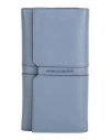 Piquadro Woman Wallet Slate Blue Size - Leather In Blue