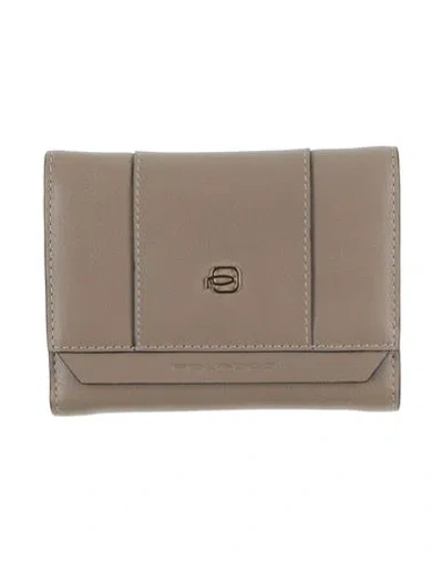 Piquadro Woman Wallet Taupe Size - Cow Leather