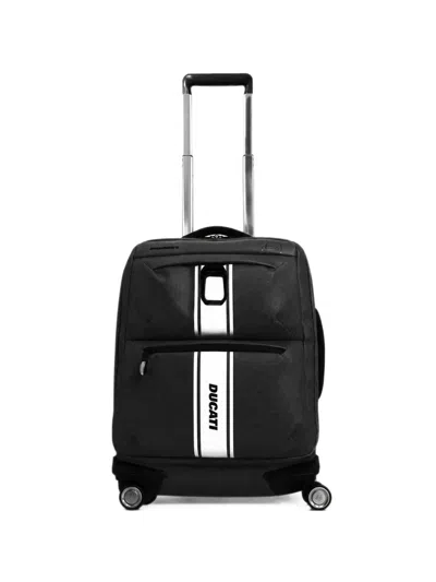 Piquadro X Ducati Logo-print Suitcase In Blue
