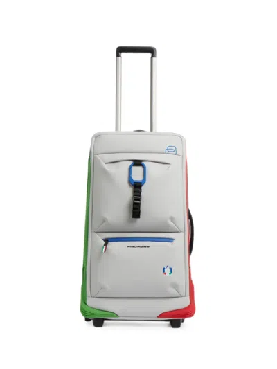 Piquadro Xfisi Wheeled Luggage Bag In Gray