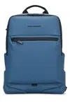 Piquadro Zip Backpack In Blue