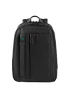 Piquadro Zainetto Porta Pc Man  Ca3869p16-chevn Black In Black