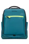 Piquadro Zipped Backpack In Blue