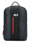 Piquadro Versatile Backpack Featuring Adjustable Straps In Black