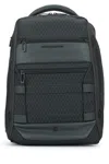 Piquadro Geometric-pattern Backpack In Green