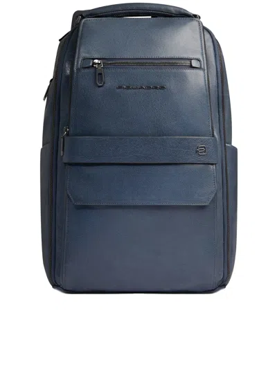 Piquadro Zaino Porta Pc Structured Backpack In Blue