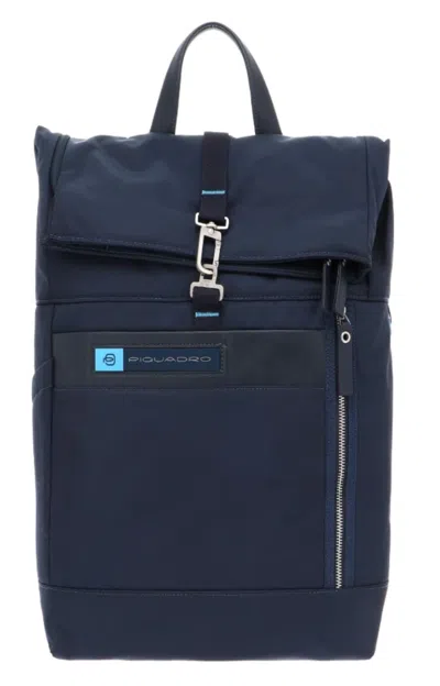 Piquadro , Zaino Roll Top Porta Pc Pq-bios, Backpack, Blu Authentic, Unisex Gwlp3 In Blue