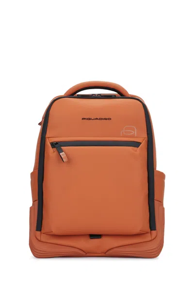 Piquadro Zaino Underseat Ryanair In Tessuto Espansione In Orange