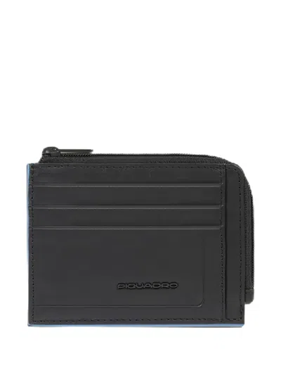 Piquadro Zip-around Cardholder In Black