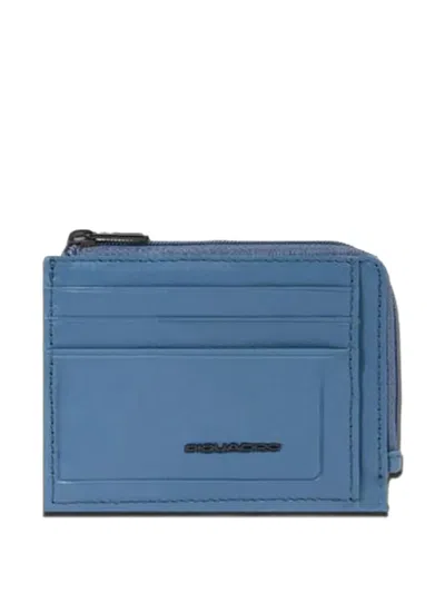 Piquadro Zip-around Leather Cardholder