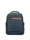 Piquadro Versatile Backpack Featuring Multiple Pockets In Blue