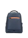 Piquadro Versatile Backpack Featuring Multiple Pockets In Blue