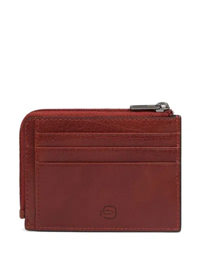 Piquadro Zip Cardholder In Brown