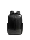 Piquadro Zip-detail Laptop Backpack In Black