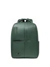 Piquadro Zip Leather Backpack In Green
