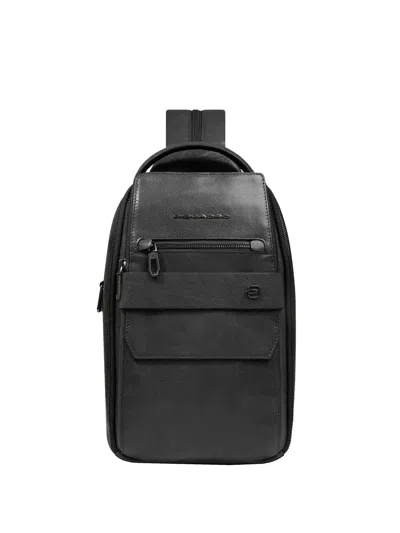 Piquadro Zip-fastening Backpack In Black