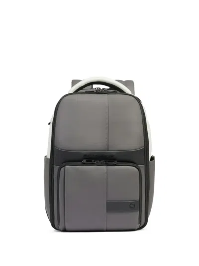 Piquadro Zip-fastening Laptop Backpack In Gray