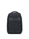 Piquadro Zipped Panelled Backpack In Black