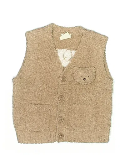 Pre-owned Pique Kids' Sweater Vest In Brown