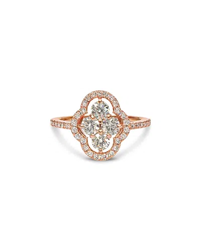 Piranesi 18k Rose Gold Maison Diamond Halo Cluster Statement Ring