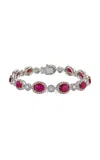 Piranesi 18k White And Yellow Gold Ruby Bracelet In Red