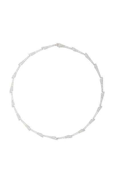 Piranesi 18k White Gold And Diamond One Necklace In White