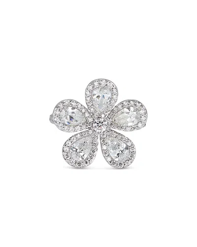 Piranesi 18k White Gold Classic Flower Ring With Diamonds, 2.81 Ct. T. W.