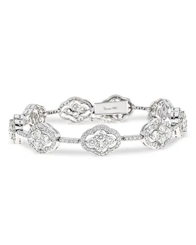 Piranesi 18k White Gold Diamond Maison Bracelet In Metallic