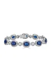 Piranesi 18k White Gold Small Sapphire Bracelet In Blue