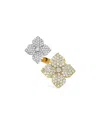 Piranesi 18k Yellow & White Gold Fiore Diamond Double Fiore Open Ring In Gold