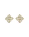 Piranesi 18k Yellow Gold Fiore Diamond Pave Flower Small Stud Earrings In Gold