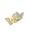 Piranesi Double Butterfly Diamond Ring In 18k Yellow Gold, 0.95 Tcw In Gold