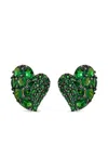 Piranesi Heartshaped Tsavorite Earrings In Green
